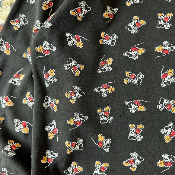 Vintage Disney Mickey Mouse All Over Print Turtleneck T-shirt Medium - Picture 5 of 5